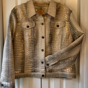 Alligator print jacket
